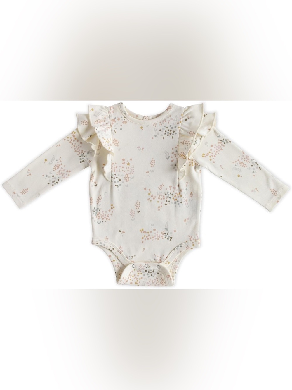 Pehr Flutter Long Sleeve One-Piece in Flower Patch